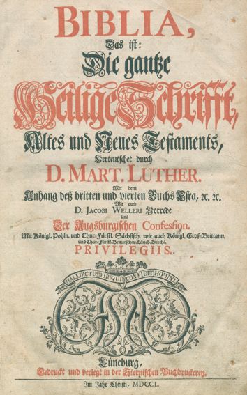 Große Abbildung Nr.1: 120-20 Biblia germanica.: (Bibeln)