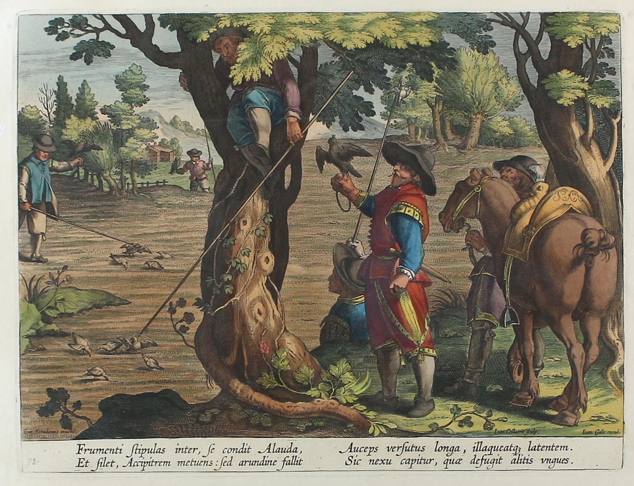 Große Abbildung Nr.1: 120-2004 Collaert, Jan Baptist II: (Varia, Jagd, Vogelfang)