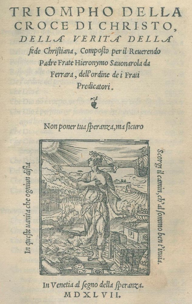 Große Abbildung Nr.1: 120-209 Savonarola,G.: (Alte Drucke, Handschriften und Theologie)