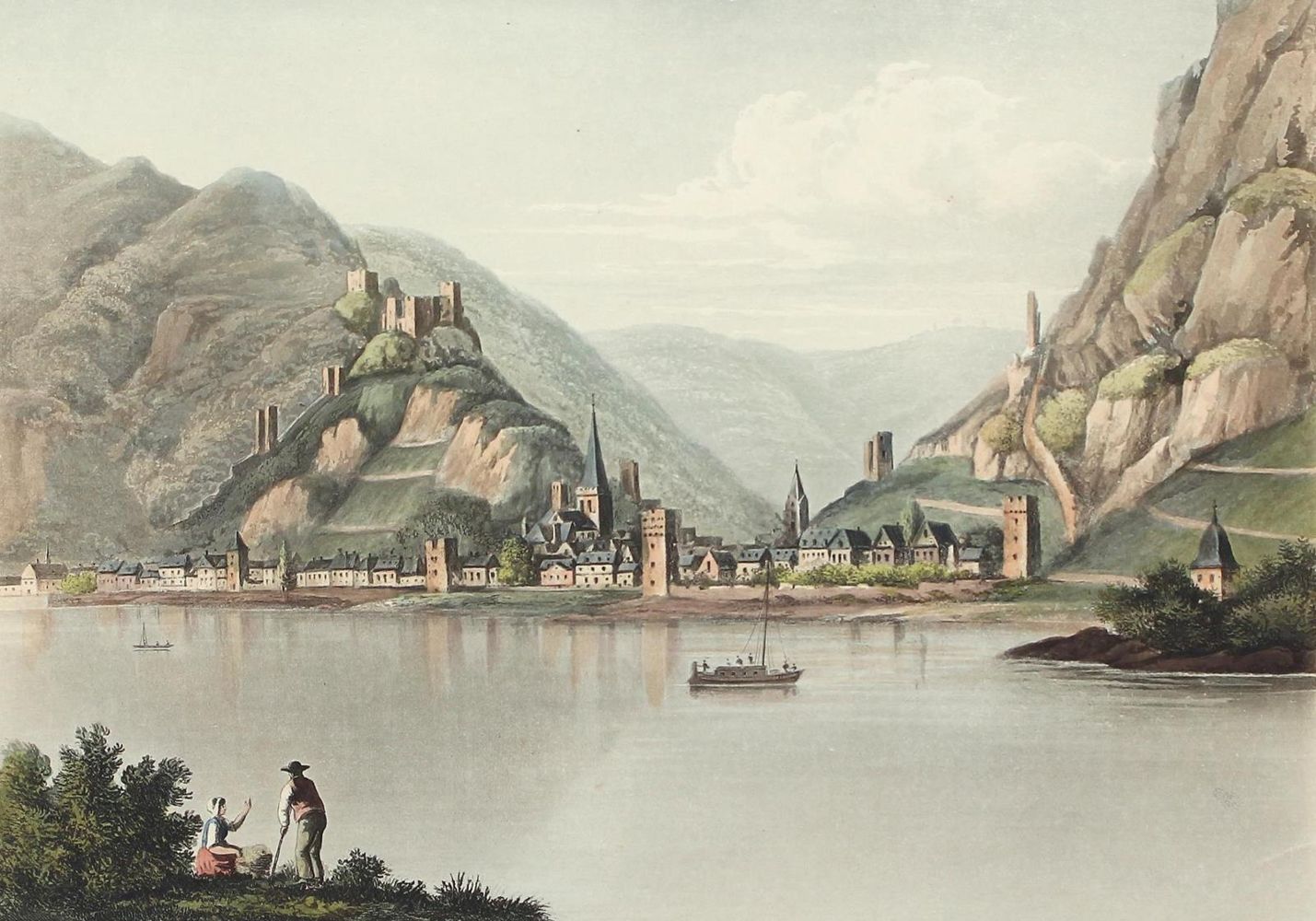 Große Abbildung Nr.1: 120-2099 Bacharach am Rhein.: (Deutschland)