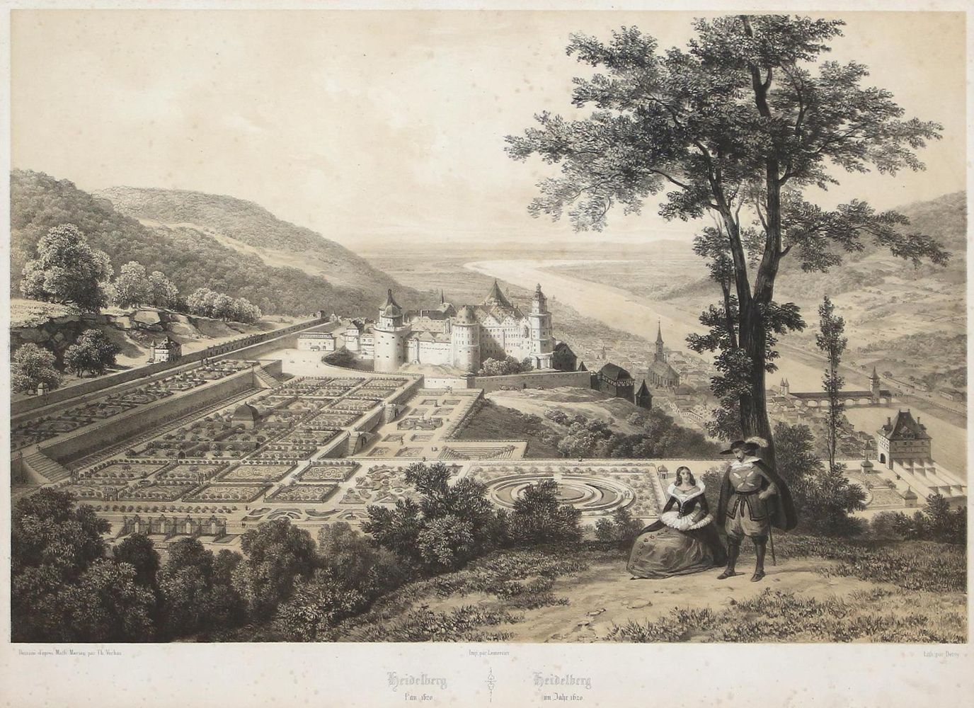 Große Abbildung Nr.1: 120-2106 Heidelberg.: (Deutschland, Baden-Württemberg)