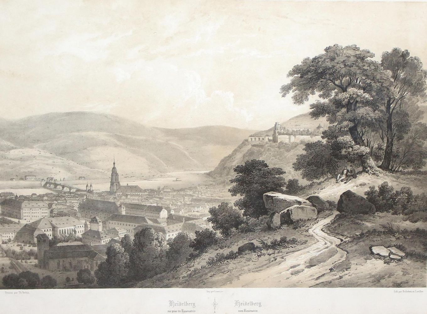 Große Abbildung Nr.1: 120-2107 Heidelberg.: (Deutschland, Baden-Württemberg)