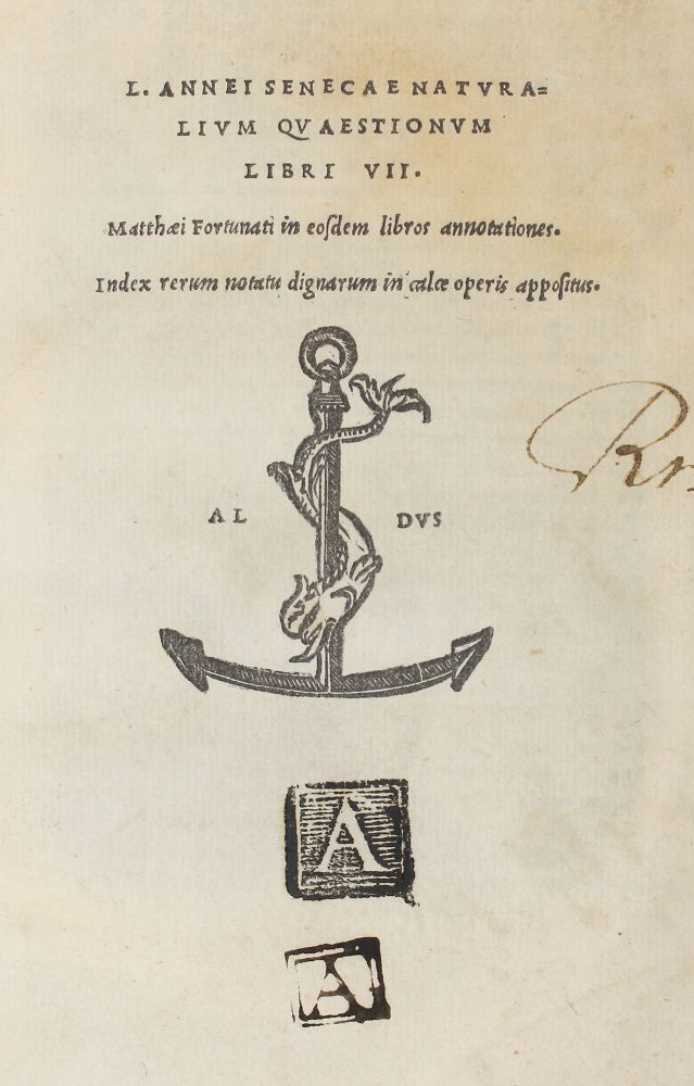Große Abbildung Nr.1: 120-211 Seneca,L.A.: (Alte Drucke, Handschriften und Theologie)