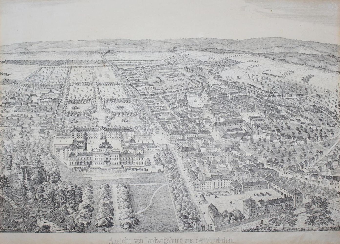 Große Abbildung Nr.1: 120-2113 Ludwigsburg: (Deutschland, Baden-Württemberg)