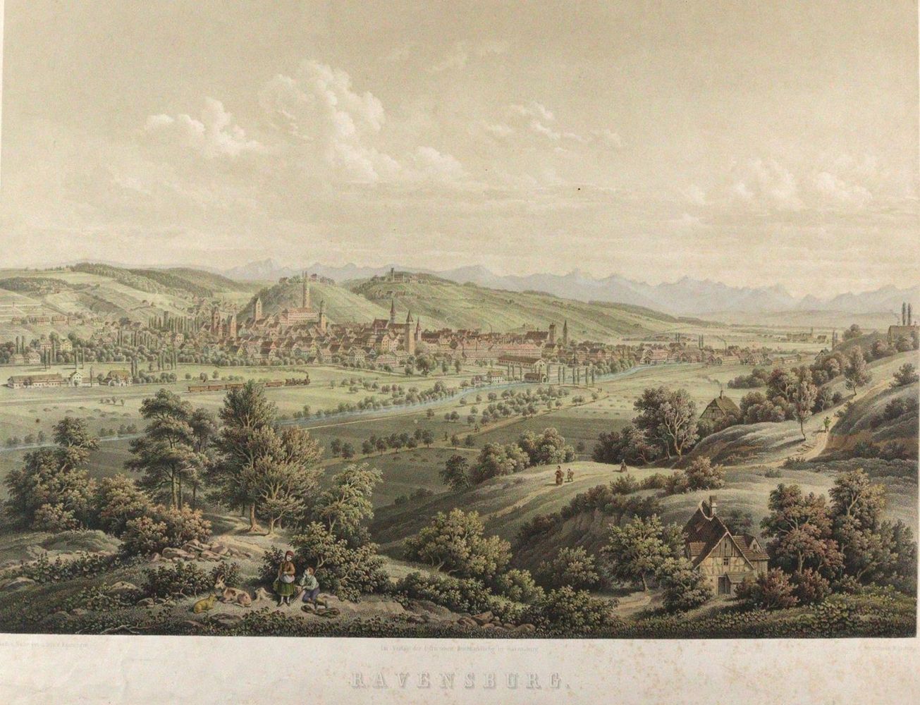 Große Abbildung Nr.1: 120-2115 Ravensburg.: (Deutschland, Baden-Württemberg)