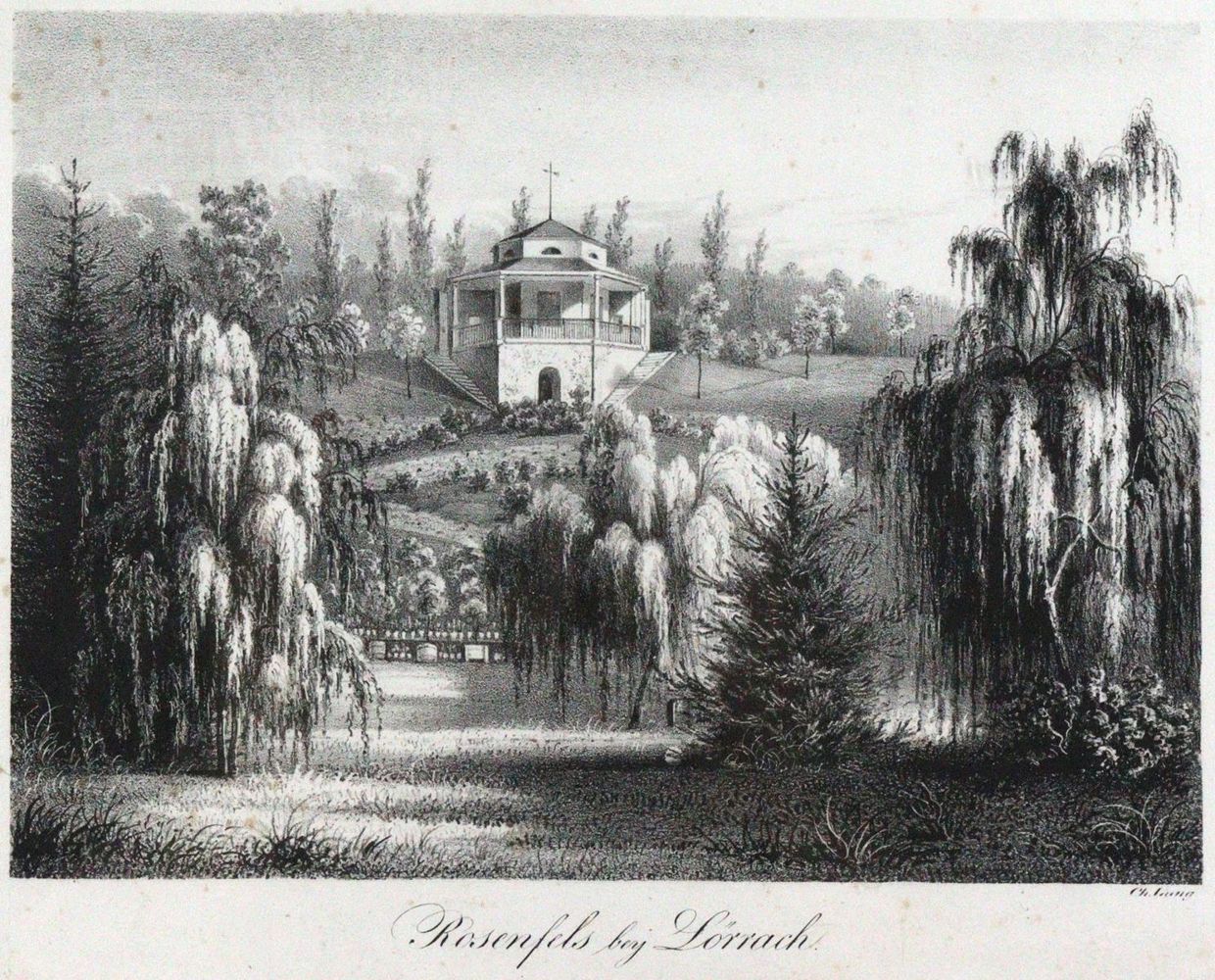 Große Abbildung Nr.1: 120-2139 Burg Rötteln u. Lörrach.: (Deutschland)