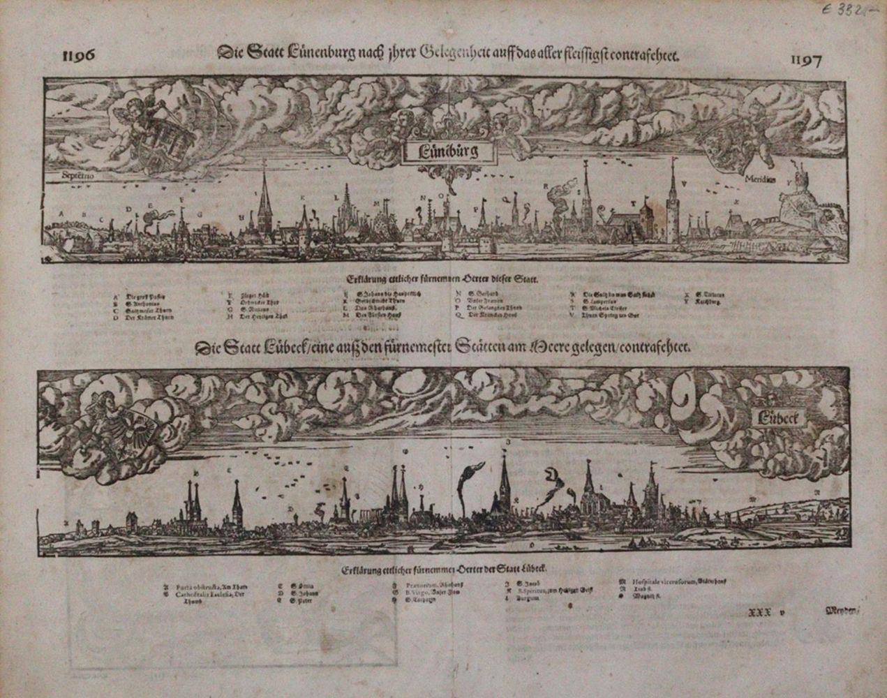 Große Abbildung Nr.1: 120-2196 Lübeck u. Lüneburg.: (Deutschland)