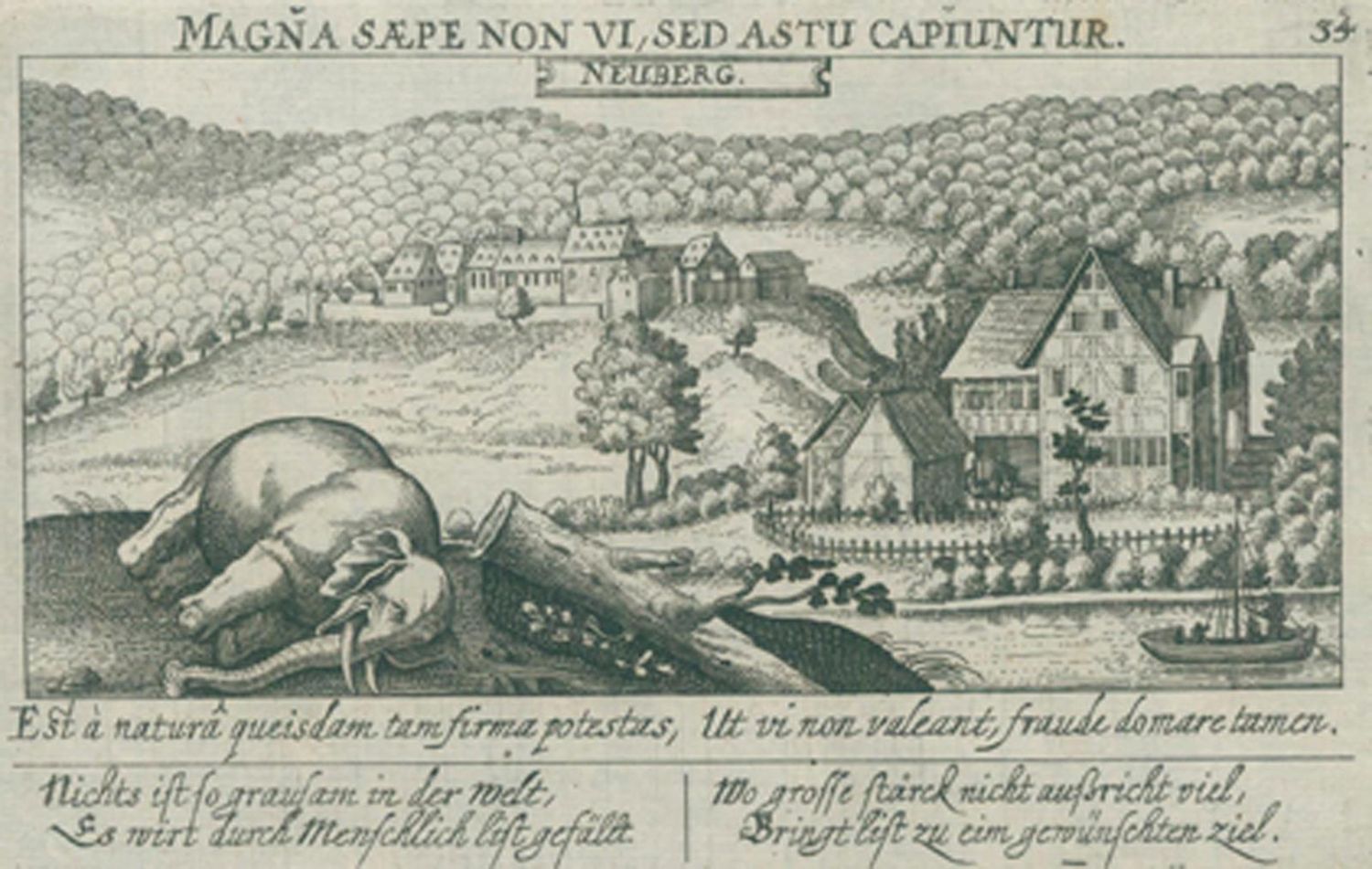 Große Abbildung Nr.1: 120-2214 Neuburg bei Heidelberg.: (Deutschland)