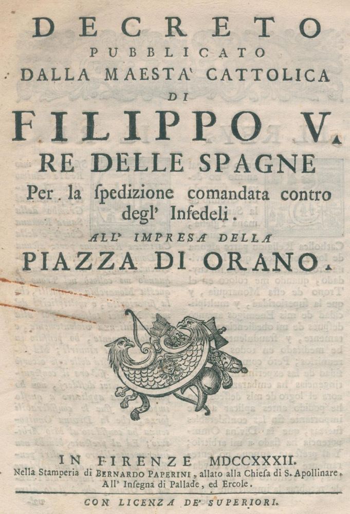 Große Abbildung Nr.1: 120-223 Decreto pubblicato: (Türkenkriege)