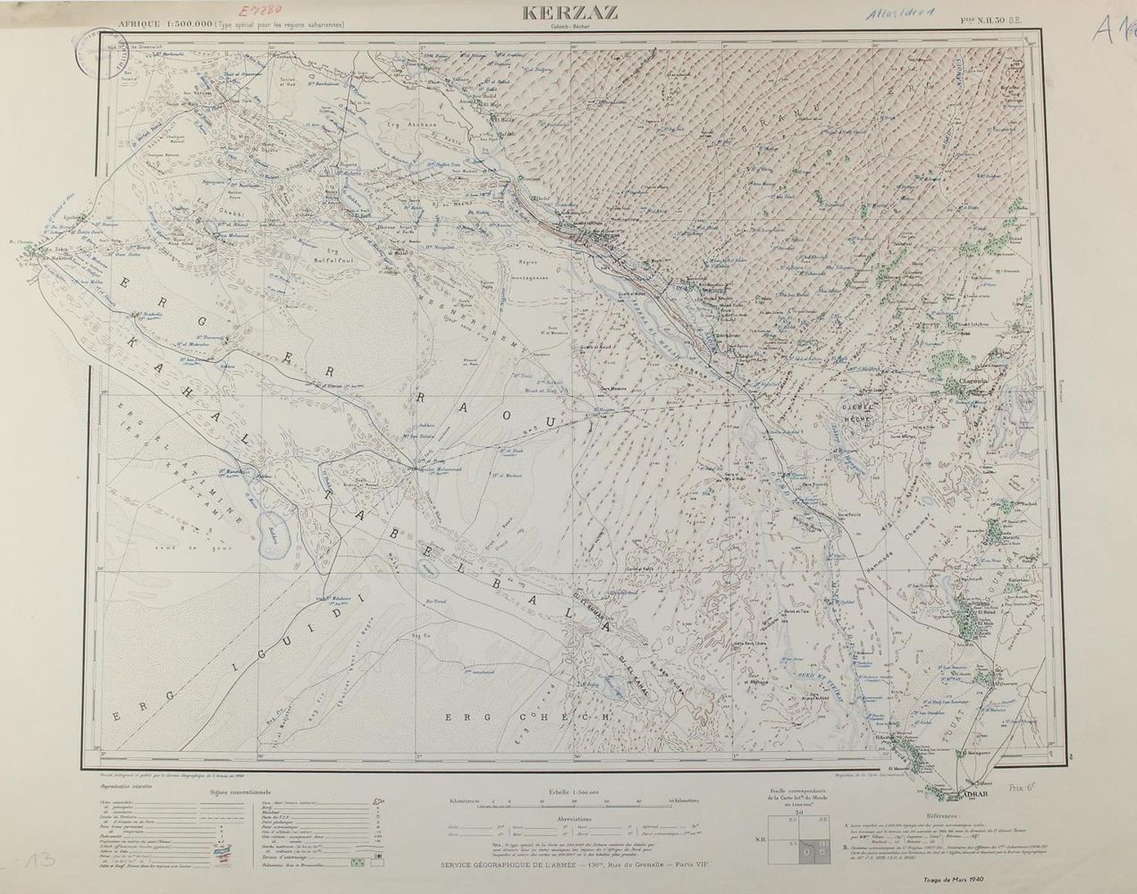 Große Abbildung Nr.1: 120-2291 Béchar.: (Ausland, Afrika, Algerien)