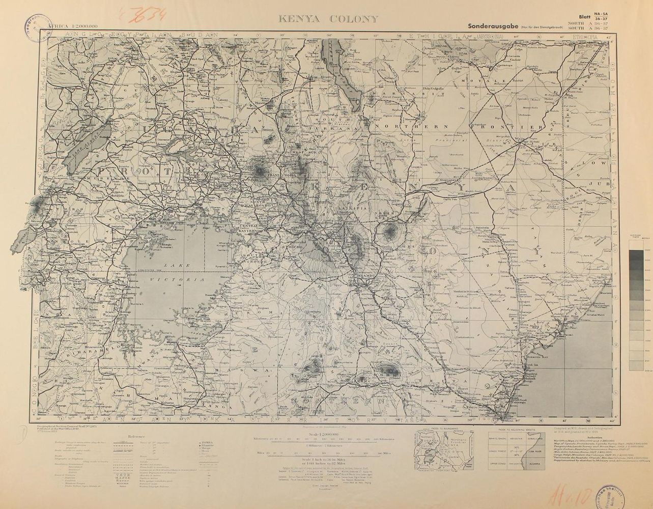 Große Abbildung Nr.1: 120-2295 Britisch Kenia.: (Ausland, Afrika, Kenia)