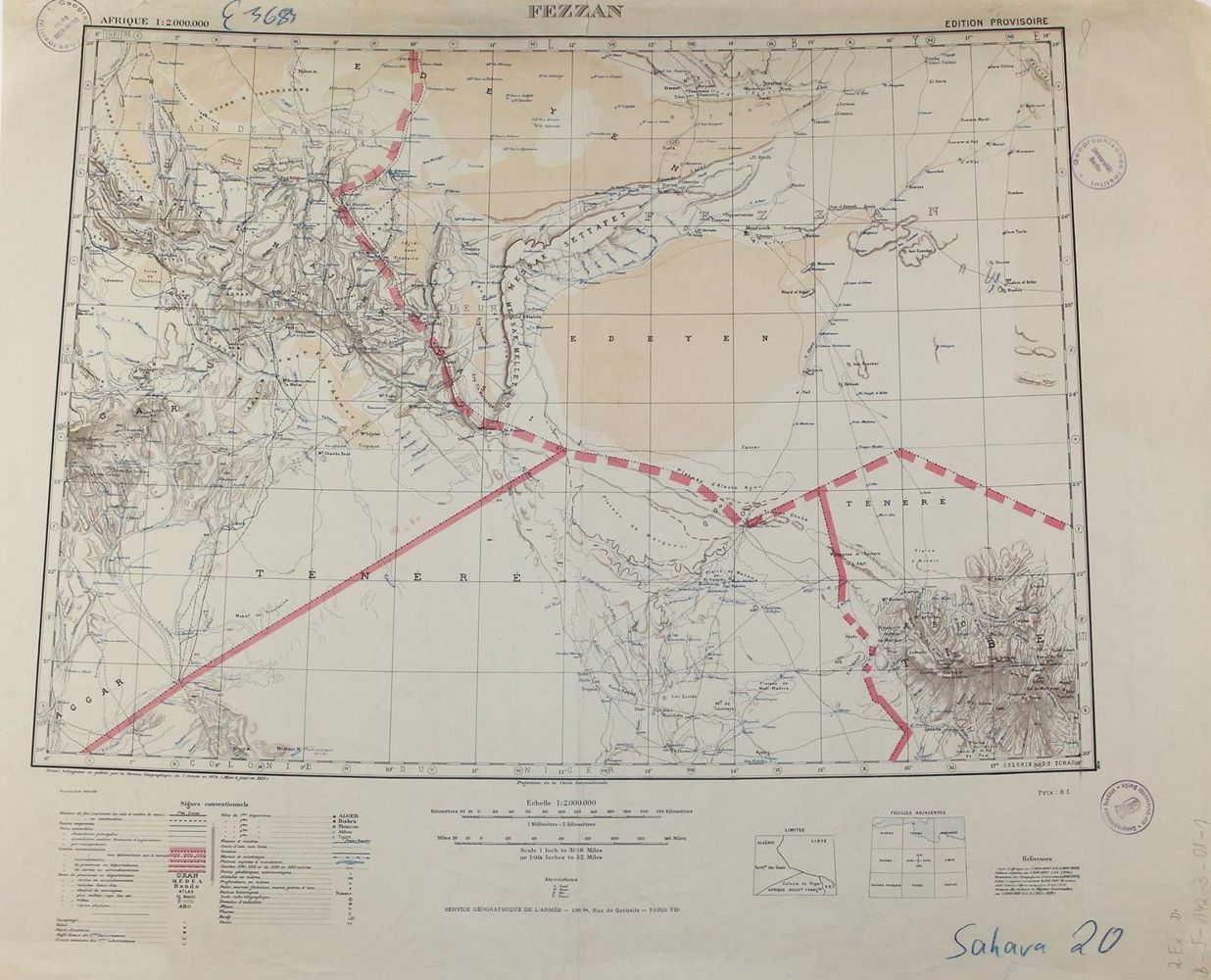 Große Abbildung Nr.1: 120-2301 Fessan.: (Ausland, Afrika, Libyen)