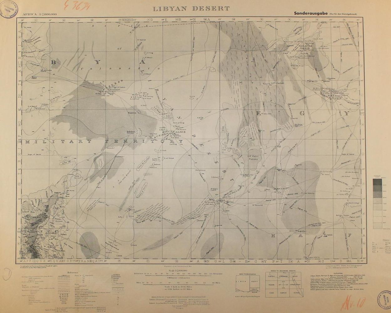 Große Abbildung Nr.1: 120-2302 Libysche Wüste.: (Ausland, Afrika)