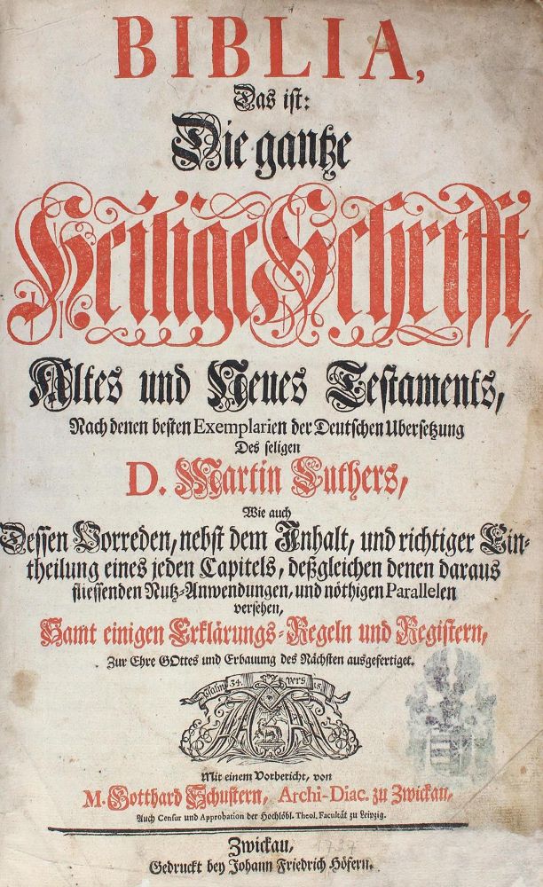 Große Abbildung Nr.1: 120-24 Biblia germanica.: (Bibeln)