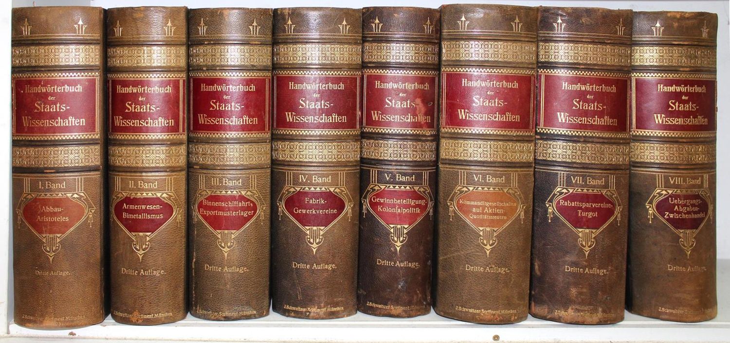 Große Abbildung Nr.2: 120-240 Handwörterbuch der Staatswissenschaften.: (Politik und Staatswissenschaften)