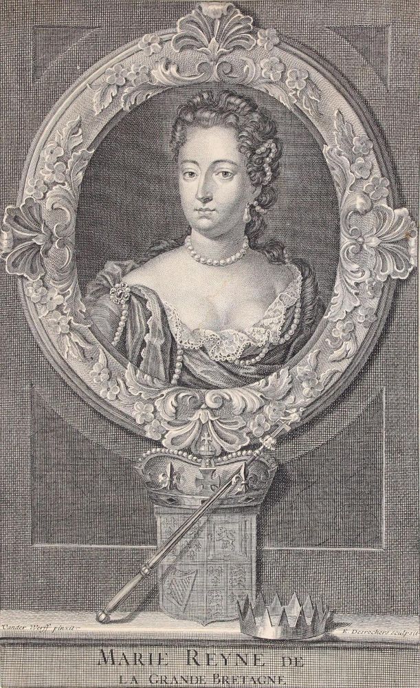Große Abbildung Nr.2: 120-2407 Wilhelm III. (Oranien) u. Maria II. (England).: (Ausland, Grossbritannien, Portrait)