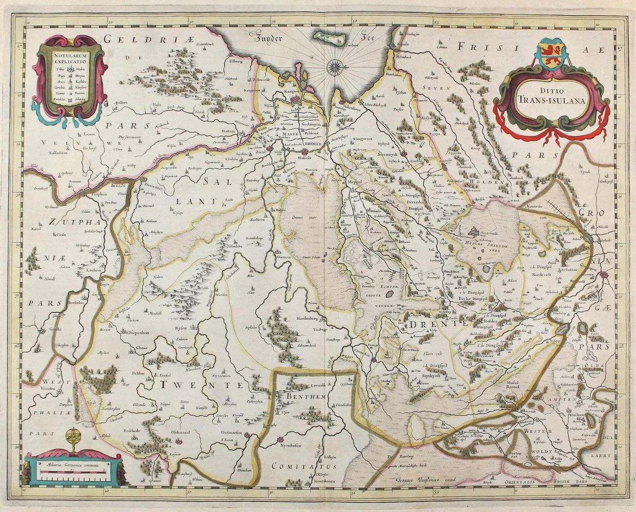 Große Abbildung Nr.1: 120-2442 Drente u. Overijssel.: (Ausland, Niederlande)