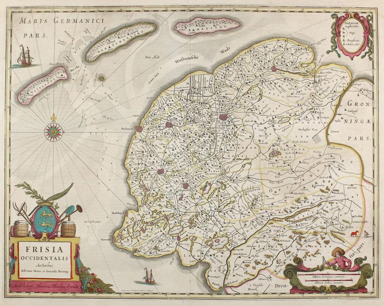Große Abbildung Nr.2: 120-2443 Groningen u. Friesland.: (Ausland, Niederlande)