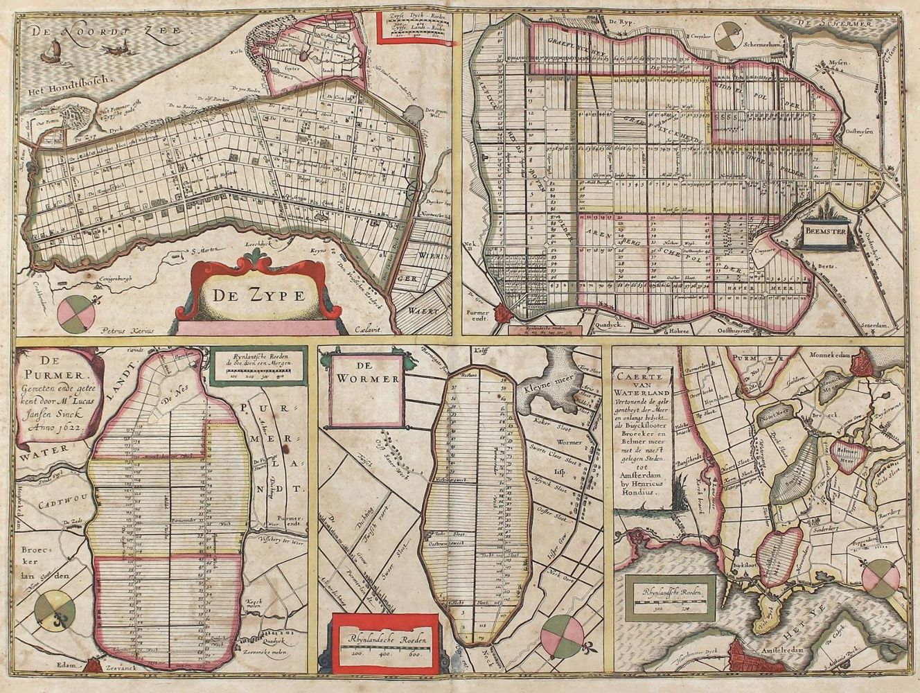 Große Abbildung Nr.2: 120-2452 Zeeland u. Polderkarte.: (Ausland, Niederlande)