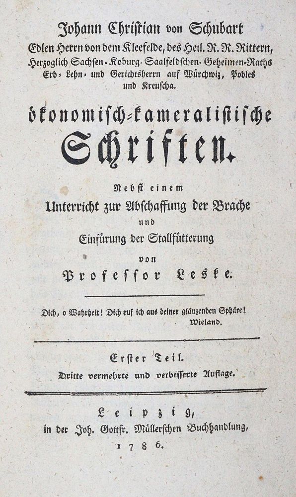 Große Abbildung Nr.2: 120-250 Schubart,J.C.v.: (Wirtschaft)