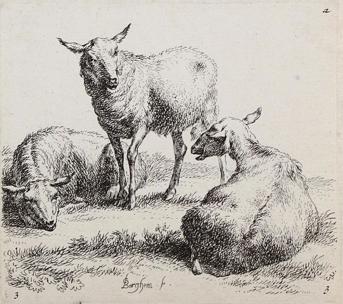 Große Abbildung Nr.1: 120-2615 Berchem, Nicolaes: (Künstlergraphik)