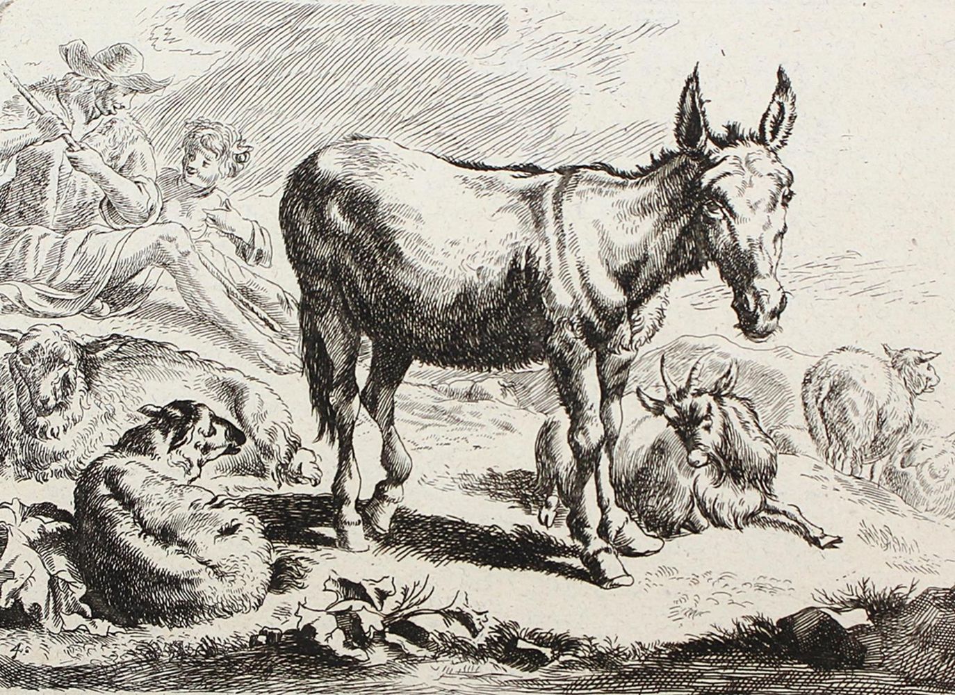 Große Abbildung Nr.6: 120-2615 Berchem, Nicolaes: (Künstlergraphik)