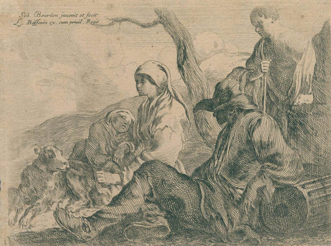 Große Abbildung Nr.1: 120-2653 Bourdon, Sebastian.: (Künstlergraphik)