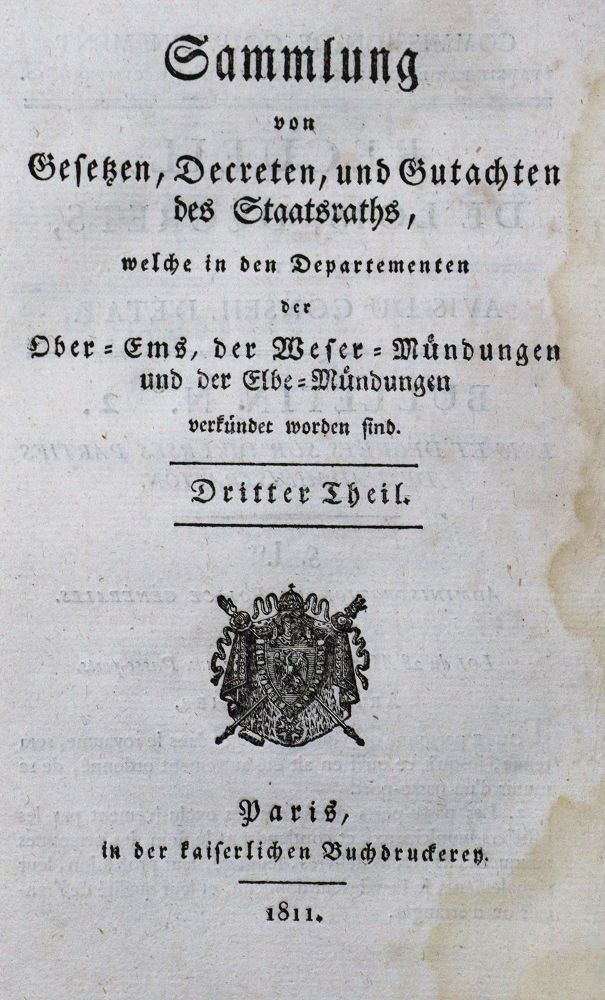 Große Abbildung Nr.1: 120-282 Sammlung von Gesetzen,: (Juridica und Kriminologie)