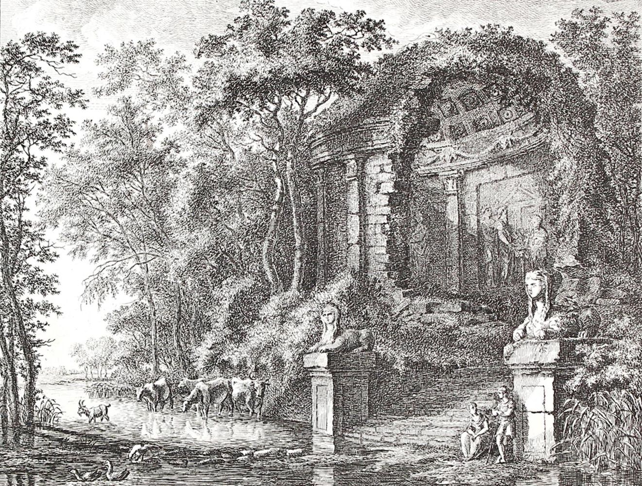 Große Abbildung Nr.1: 120-2822 Dietricy (Dietrich), Christian Wilhelm: (Künstlergraphik)