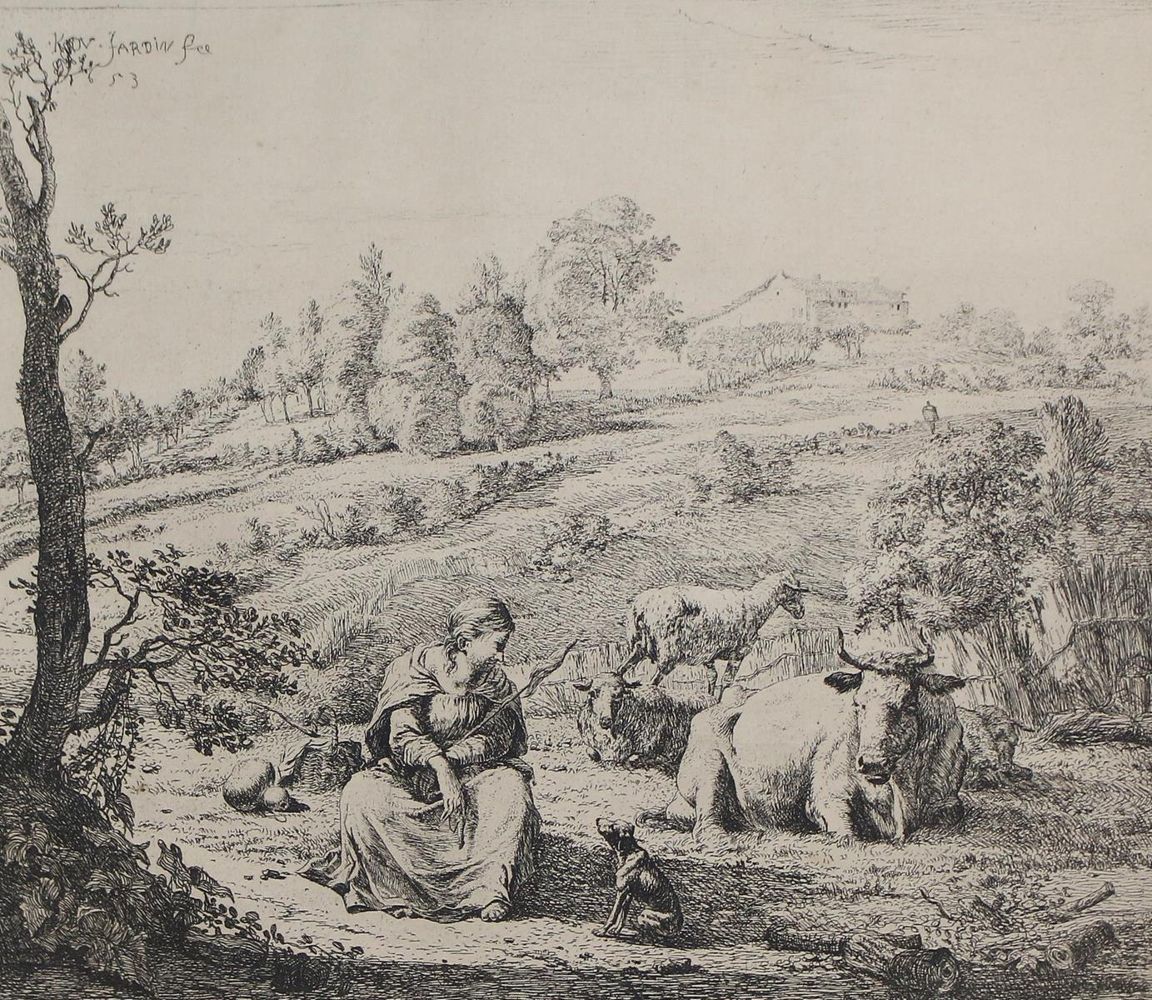 Große Abbildung Nr.3: 120-2852 Dujardin, Karel: (Künstlergraphik)