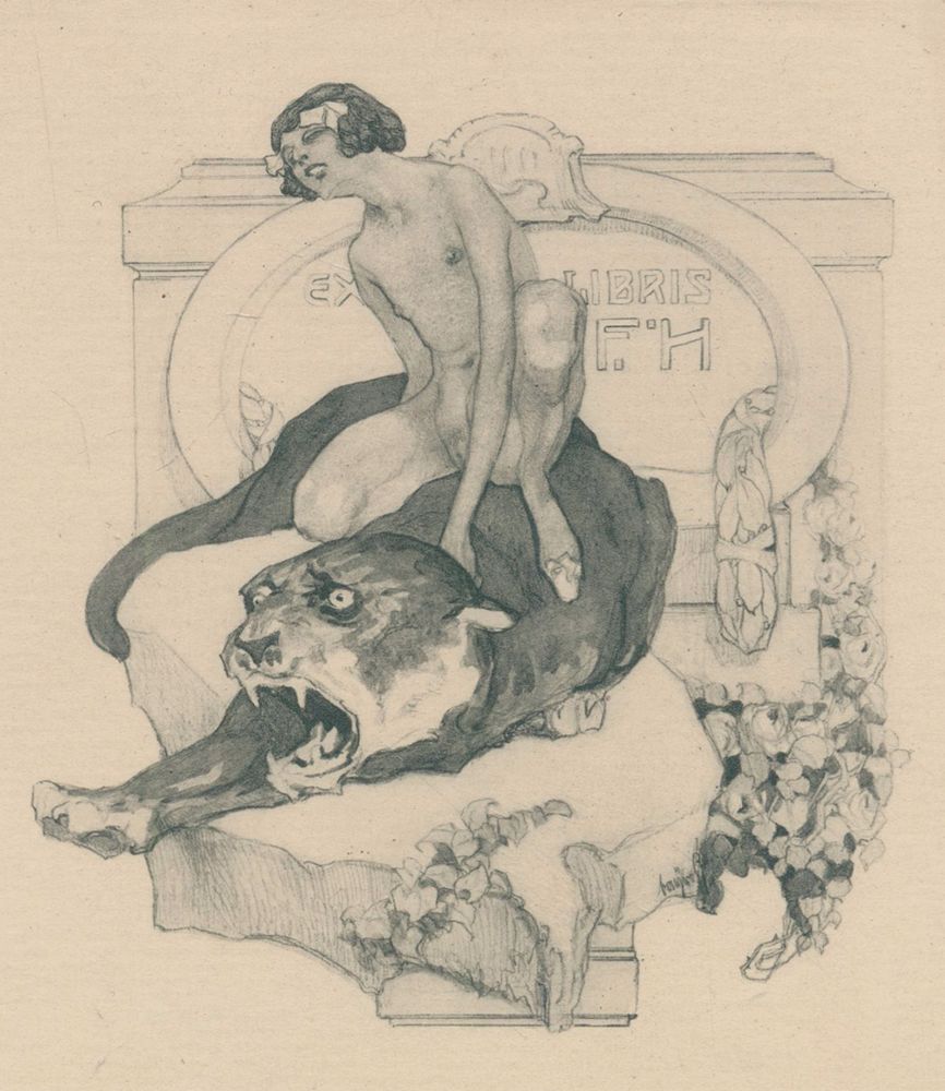 Große Abbildung Nr.1: 120-2941 Bayros, Franz von: (Künstlergraphik, Exlibris)