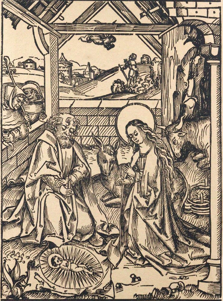 Große Abbildung Nr.1: 120-2981 Geburt Christi.: (Künstlergraphik)