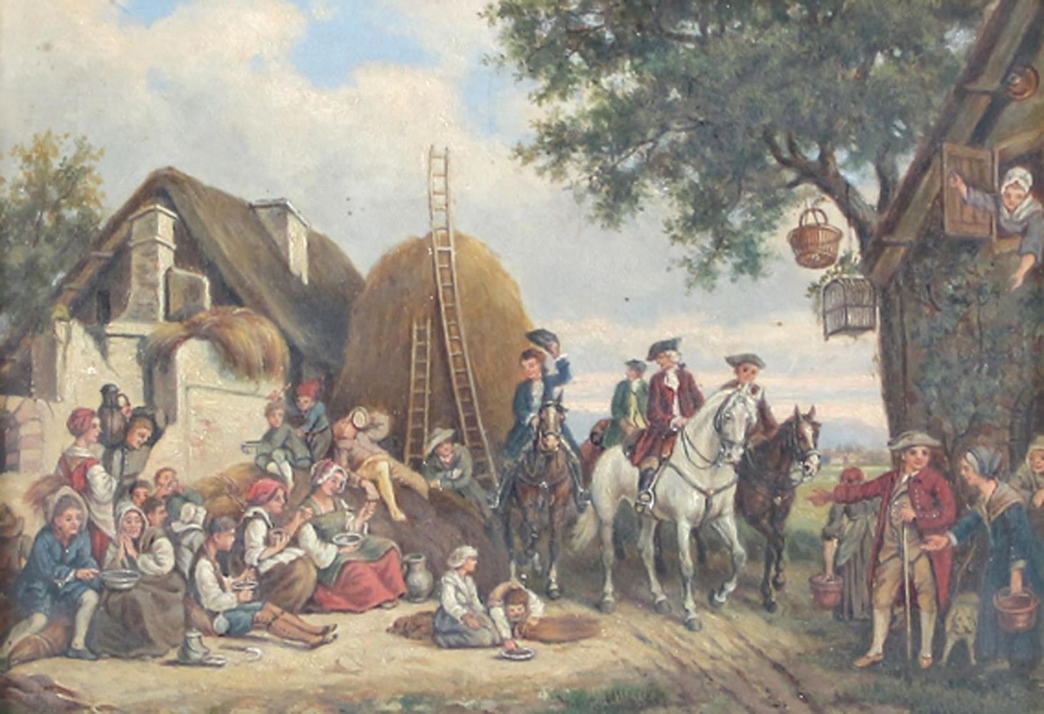 Große Abbildung Nr.1: 120-2988 Genreszene.: (Künstlergraphik)