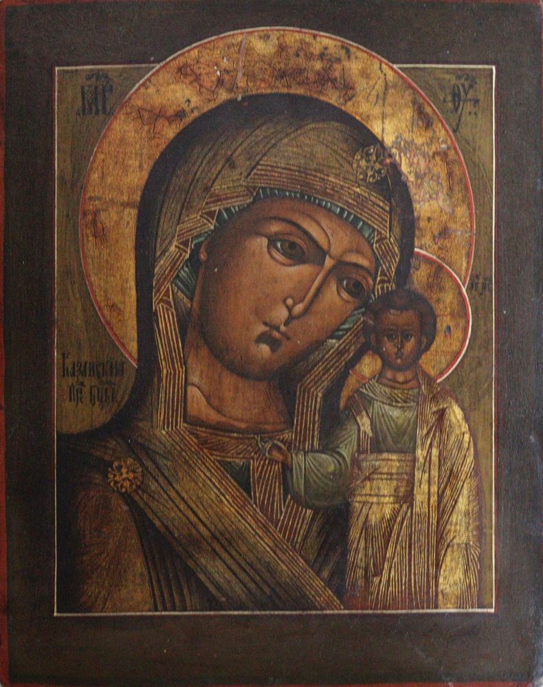 Große Abbildung Nr.1: 120-3111 Gottesmutter von Kasan: (Künstlergraphik, Ikonen)
