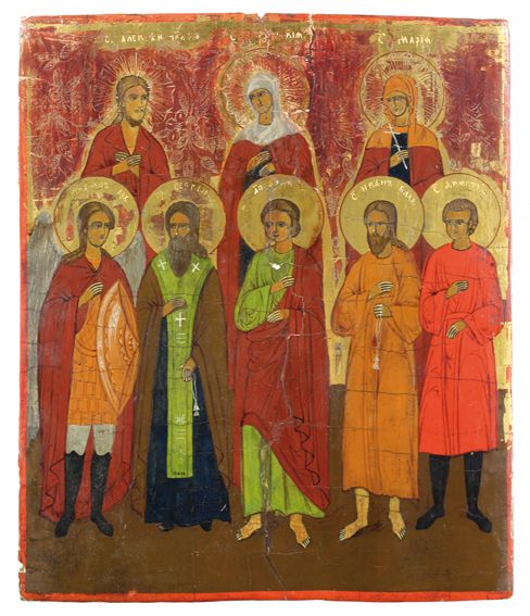 Große Abbildung Nr.1: 120-3114 Heiligenikone.: (Künstlergraphik, Ikonen)