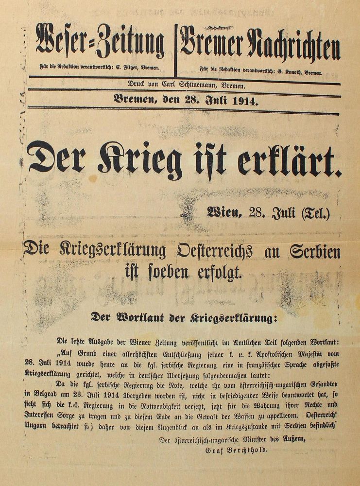 Große Abbildung Nr.1: 120-313 Weser Zeitung Bremen, Göttinger Tageblatt, Göttinger Zeitung.: (Militaria)