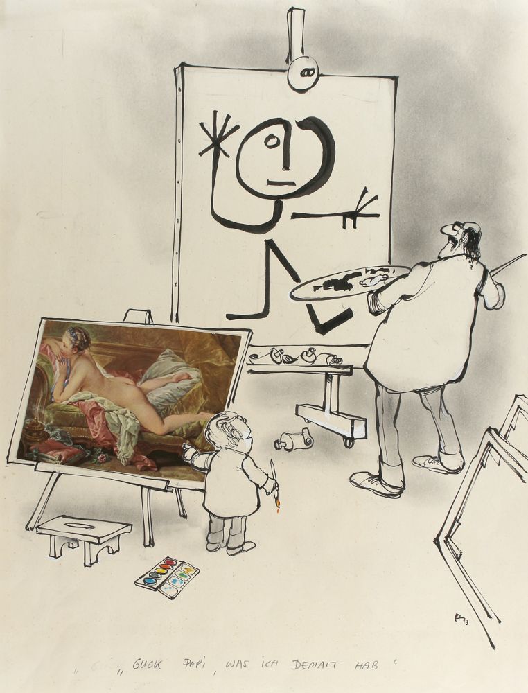 Große Abbildung Nr.1: 120-3191 Haitzinger, Horst: (Künstlergraphik, Karikatur)