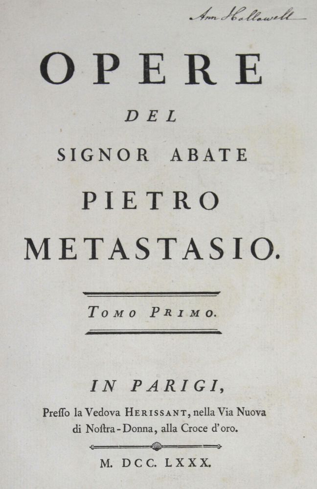 Große Abbildung Nr.1: 120-329 Metastasio,P.: (Musik)