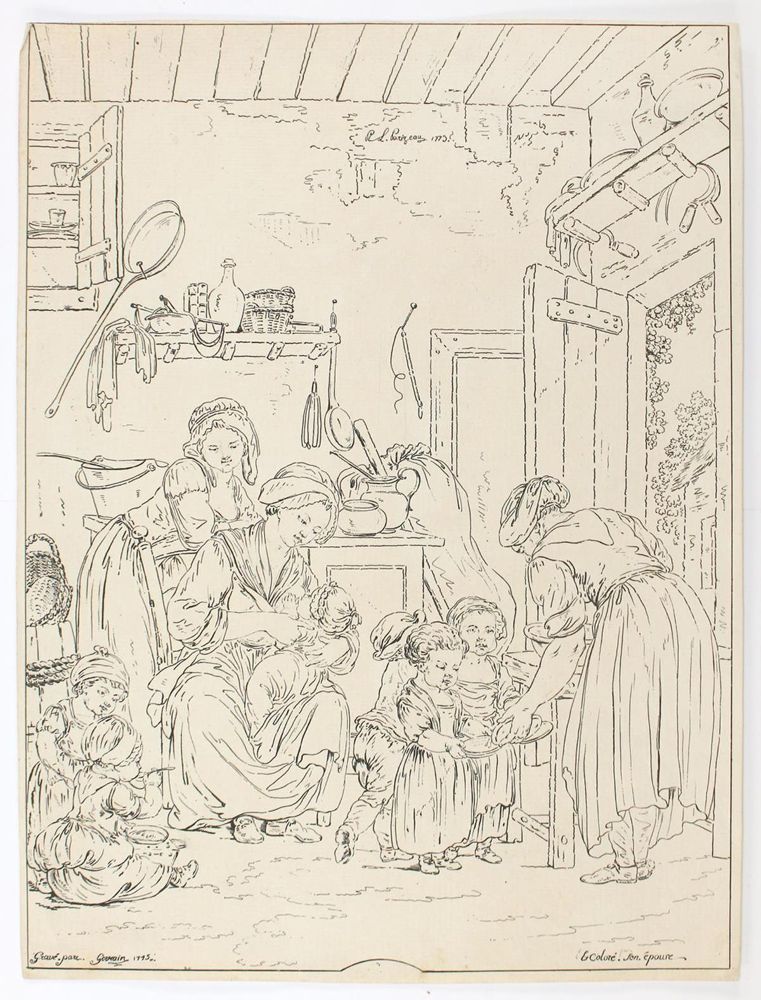 Große Abbildung Nr.1: 120-3327 Germain, Louis: (Künstlergraphik, Küche und Haushalt)