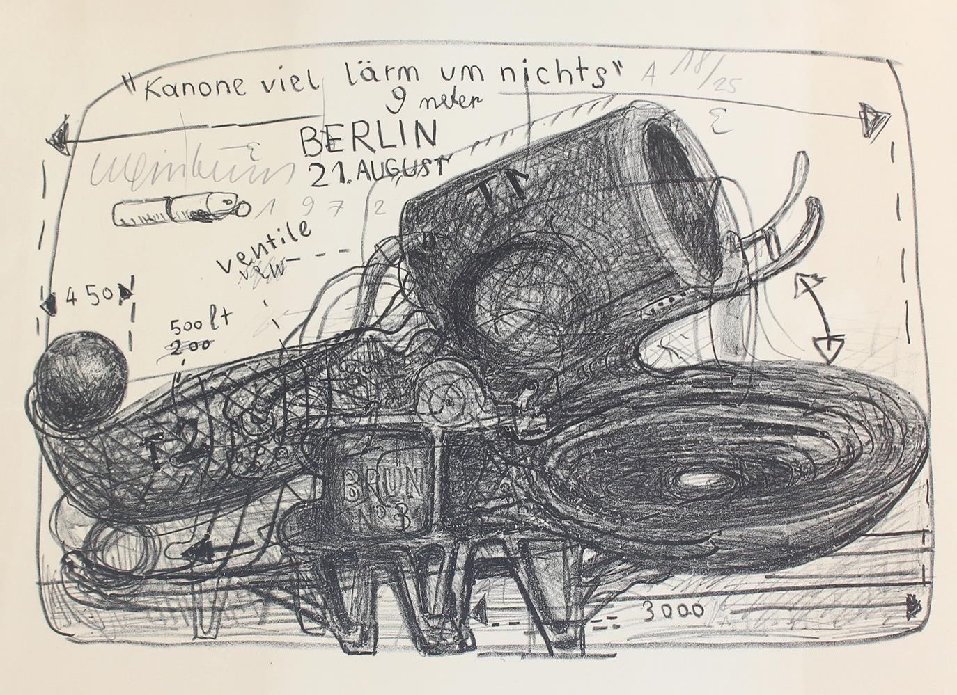 Große Abbildung Nr.1: 120-3387 Luginbühl, Bernhard: (Künstlergraphik)