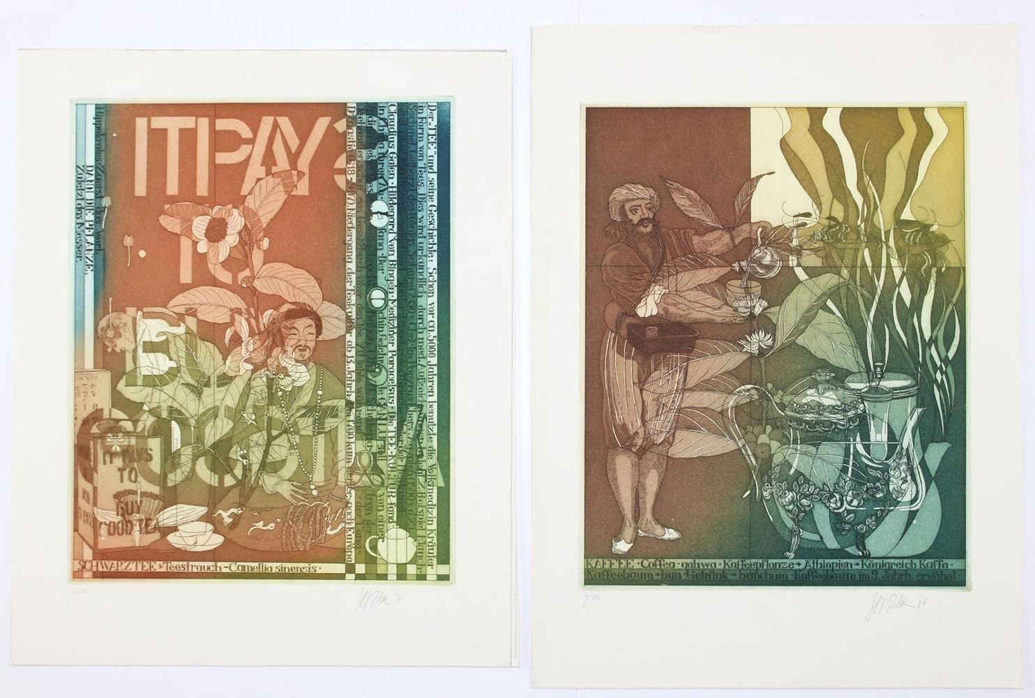 Große Abbildung Nr.4: 120-3437 Konvolut: (Künstlergraphik, Moderne Graphik)