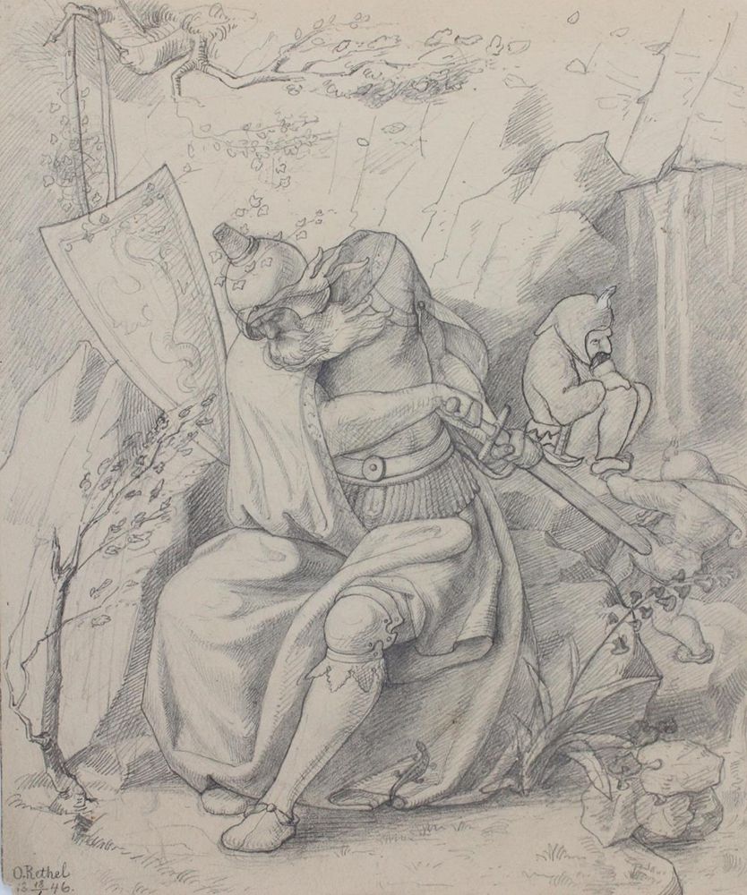 Große Abbildung Nr.1: 120-3598 Rethel, Otto: (Künstlergraphik)