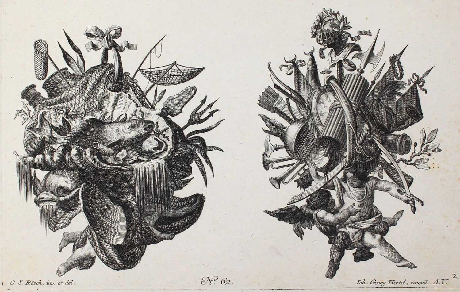 Große Abbildung Nr.2: 120-3613 Rösch, Georg Sigmund: (Künstlergraphik)