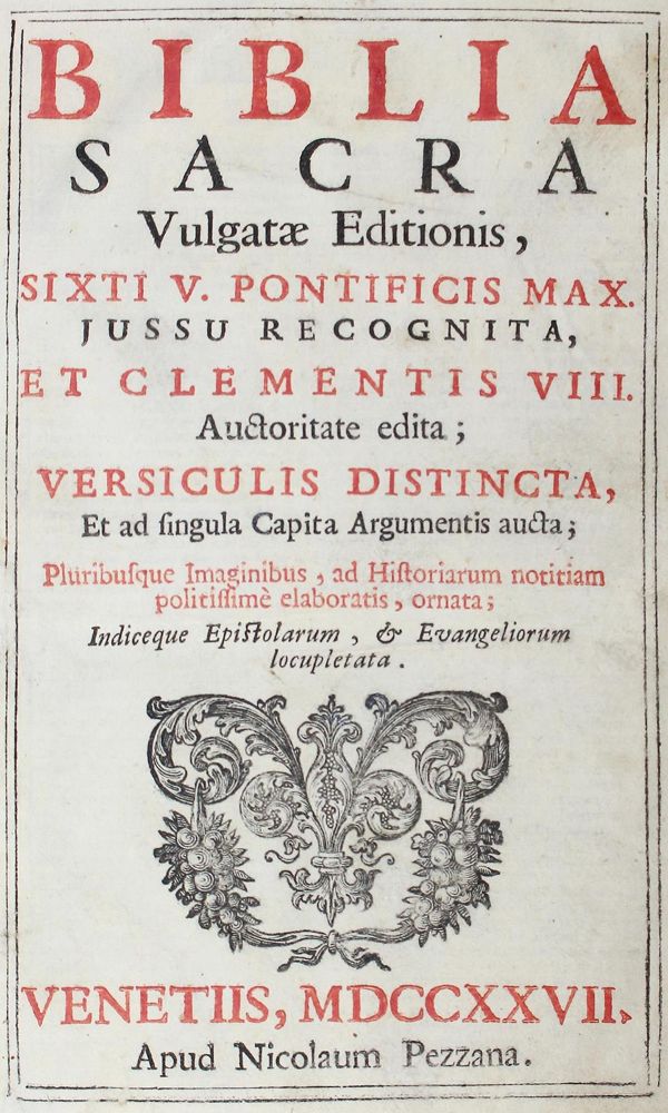 Große Abbildung Nr.1: 120-37 Biblia latina.: (Bibeln)