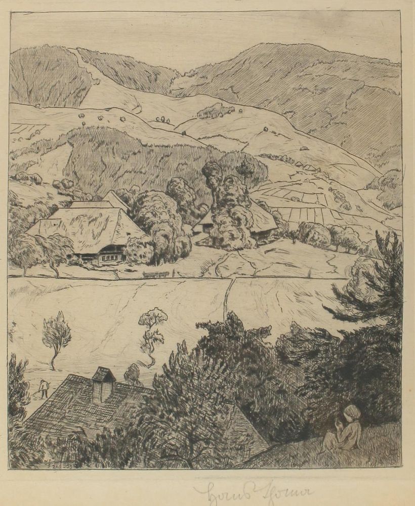 Große Abbildung Nr.1: 120-3757 Thoma, Hans: (Künstlergraphik)
