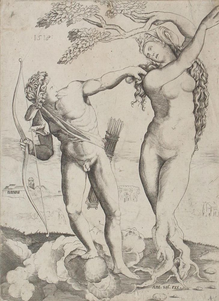 Große Abbildung Nr.1: 120-3824 Veneziano, Agostino: (Künstlergraphik)