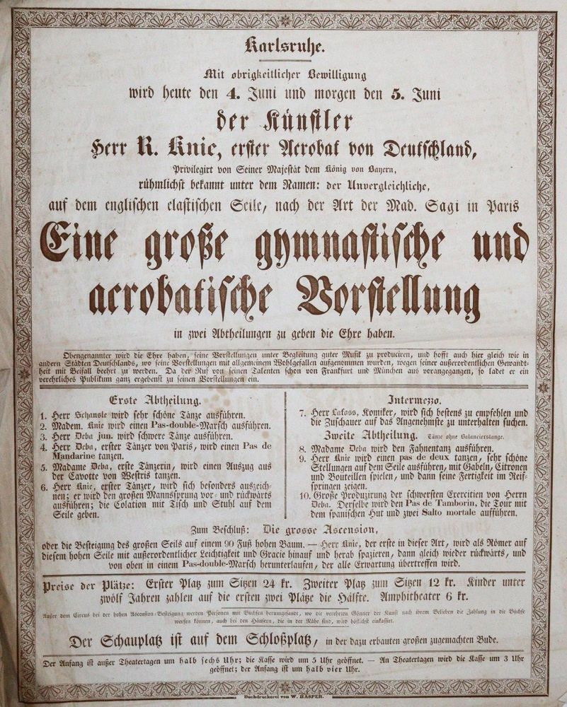 Große Abbildung Nr.1: 120-386 Karlsruhe.: (Zirkus - Schausteller)
