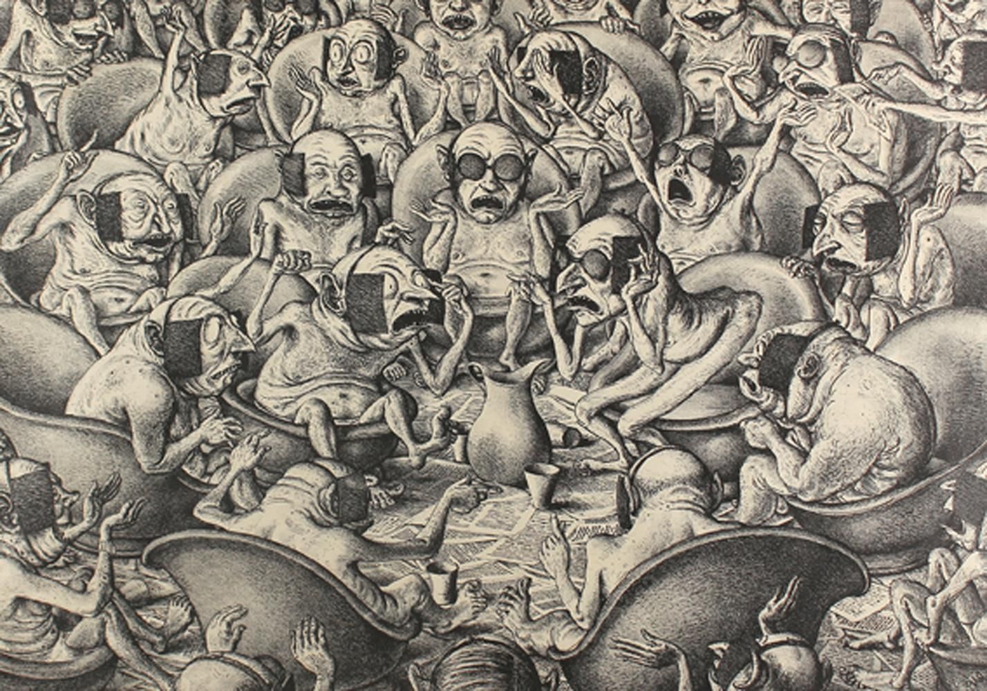 Große Abbildung Nr.1: 120-3864 Weber, Andreas Paul: (Künstlergraphik)