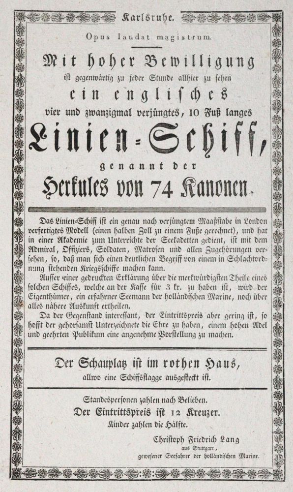 Große Abbildung Nr.1: 120-388 Karlsruhe.: (Zirkus - Schausteller)