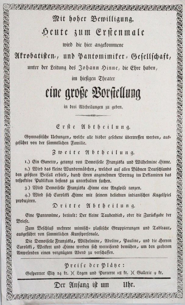 Große Abbildung Nr.1: 120-395 Mit hoher Bewilligung: (Zirkus - Schausteller)